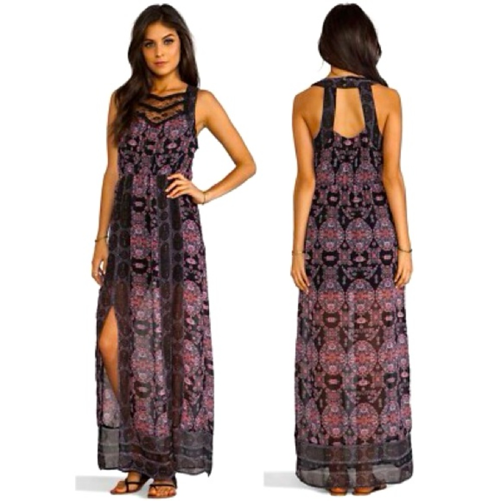 Free People Midnight Moroccan Maxi Dress